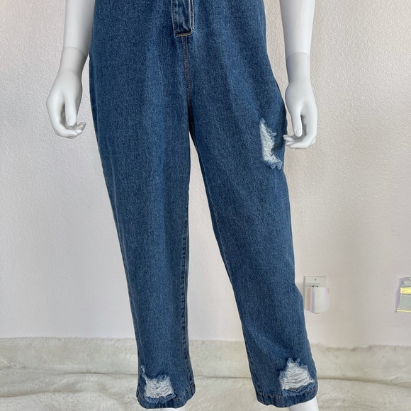 Pretty Little Things 8 denim Jumpsuit Romper - Picture 3 of 12